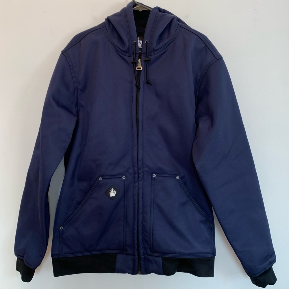 Duluth Alaskan Hardgear Prudhoe Bay Hooded Jacket Men’s Large Tall Fleece Inside
